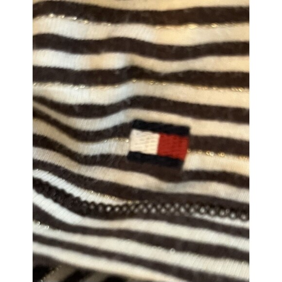 Tommy Hilfiger Women’s Striped Brown & Gold Stripe Long Sleeve Top 3XL - Picture 4 of 9
